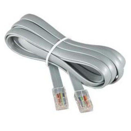 MODULAR CABLE 6P4C M/M 7FT BLACKSKU:223520